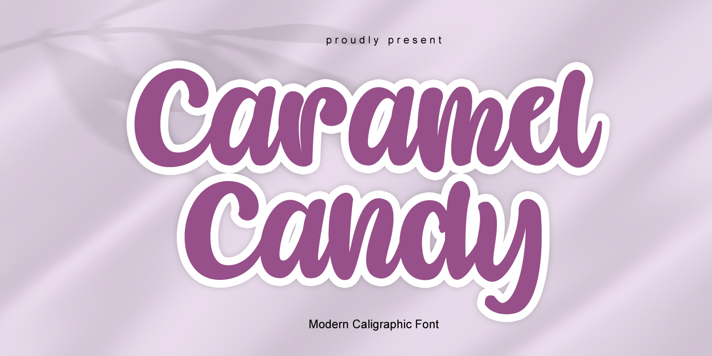 Пример шрифта Caramel Candy #1